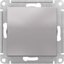 Фото Schneider Electric AtlasDesign ATN000361 Переключатель одноклавишный (10 А, под рамку, скрытая установка, алюминий)