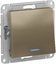 Фото Schneider Electric AtlasDesign ATN000563 Переключатель одноклавишный (10 А, под рамку, подсветка, скрытая установка, шампань)