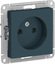 Фото Schneider Electric AtlasDesign ATN000841 Розетка без заземляющего контакта (16 А, под рамку, скрытая установка, изумруд)