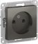 Фото Schneider Electric AtlasDesign ATN000941 Розетка без заземляющего контакта (16 А, под рамку, скрытая установка, сталь)