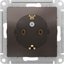 Фото Schneider Electric AtlasDesign ATN000643 Розетка с заземляющим контактом (16 А, под рамку, скрытая установка, мокко)