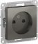 Фото Schneider Electric AtlasDesign ATN000949 Розетка без заземляющего контакта (16 А, под рамку, шторки, скрытая установка, сталь)