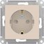 Фото Schneider Electric AtlasDesign ATN000245 Розетка с заземляющим контактом (16 А, под рамку, шторки, скрытая установка, бежевая)