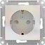 Фото Schneider Electric AtlasDesign ATN000445 Розетка с заземляющим контактом (16 А, под рамку, шторки, скрытая установка, жемчуг)