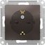 Фото Schneider Electric AtlasDesign ATN000645 Розетка с заземляющим контактом (16 А, под рамку, шторки, скрытая установка, мокко)