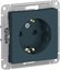 Фото Schneider Electric AtlasDesign ATN000845 Розетка с заземляющим контактом (16 А, под рамку, шторки, скрытая установка, изумруд)