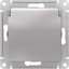 Фото Schneider Electric AtlasDesign ATN000346 Розетка с заземляющим контактом (16 А, под рамку, шторки, крышка, скрытая установка, алюминий)