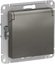 Фото Schneider Electric AtlasDesign ATN000946 Розетка с заземляющим контактом (16 А, под рамку, шторки, крышка, скрытая установка, сталь)