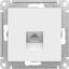 Фото Schneider Electric AtlasDesign ATN000181 Розетка телефонная (RJ11, под рамку, скрытая установка, белая)