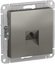 Фото Schneider Electric AtlasDesign ATN000981 Розетка телефонная (RJ11, под рамку, скрытая установка, сталь)