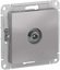 Фото Schneider Electric AtlasDesign ATN000392 Розетка телевизионная проходная (TV, под рамку, скрытая установка, алюминий)