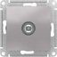 Фото Schneider Electric AtlasDesign ATN000393 Розетка телевизионная (TV, "звезда", под рамку, скрытая установка, алюминий)