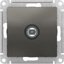Фото Schneider Electric AtlasDesign ATN000993 Розетка телевизионная (TV, "звезда", под рамку, скрытая установка, сталь)