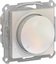Фото Schneider Electric AtlasDesign ATN000434 Светорегулятор поворотно-нажимной (315 Вт, R+C, под рамку, скрытая установка, жемчуг)