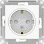 Фото Schneider Electric AtlasDesign Art ATN200145 Розетка с заземляющим контактом (16 А, под рамку, шторки, скрытая установка, белая)