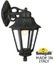 Фото Fumagalli Bisso/Anna E22.131.000.AXF1RDN Светильник консольный уличный на стену с 1 фонарем 450 мм (корпус черный, плафон прозрачный)