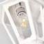 Фото Fumagalli Ofir/Anna E22.132.000.WXF1R Светильник консольный уличный на стену с 1 фонарем 450 мм (корпус белый, плафон прозрачный)
