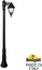 Фото Fumagalli Bisso/Cefa 1L U23.157.S10.AYF1R Светильник садовый с 1 фонарем 2100 мм (корпус черный, плафон матовый)
