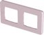 Фото Legrand Inspiria 673944 рамка декоративная универсальная, 2 поста, для горизонтальной или вертикальной установки, цвет "Розовый"