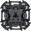 Фото Legrand Inspiria 673733 розетка с заземлением и интегрированными защитными шторками для скрытого монтажа, цвет "Антрацит". Максимальный ток 16 А, напряжение ~250В, максимальная мощность 3680 Вт.