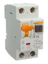 TDM SQ0202-0009 Автоматический выключатель дифференциального тока однополюсный+N 16А (тип A, 6 кА)