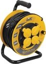 IEK Industrial Plus WKP15-16-04-30-44 Удлинитель на катушке 30 м (4-х местный, с заземлением, ПВС 3х1.5, 16 А, 3500 Вт, IP44)