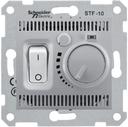 Schneider Electric Sedna SDN6000360 Термостат для теплых полов +5…+50°С (10 А, 220 В, под рамку, скрытая установка, алюминий)