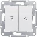 Schneider Electric Sedna SDN1300121 Выключатель для жалюзи (10 А, без фиксации, под рамку, скрытая установка, белый)