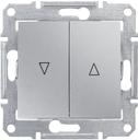 Schneider Electric Sedna SDN1300160 Выключатель для жалюзи (10 А, без фиксации, под рамку, скрытая установка, алюминий)