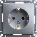 Schneider Electric W59 RS16-154-5-86 Розетка с заземляющим контактом (16 А, под рамку, скрытая установка, матовый хром)