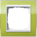 Gira Event Clear 0211743 Рамка 1-постовая (зеленый/белый глянцевый)