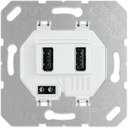 Jung AS USB21-2WW Зарядное устройство USB (2хUSB, механизм, скрытая установка, белый)