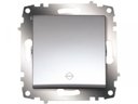 ABB Zena 609-011000-209 Выключатель одноклавишный (10 А, под рамку, проходная, с/у, серый)