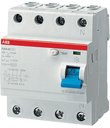 ABB F200 2CSF204401R1250 Выключатель дифференциального тока четырехполюсный 25А 30мА (тип А)