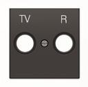 ABB Sky Niessen 2CLA855000A1501 Крышка розетки телевизионной (TV+R, черная)