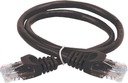 IEK PC09-C5EU-1M ITK Коммутационный шнур (патч-корд), кат.5Е UTP, 1м, черный