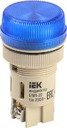 IEK BLS40-ENR-K07 ENR-22 d22мм синий неон/240В цилиндр сигн. лампа
