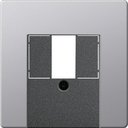 Gira E22 0276203 Крышка розетки USB (USB, TAE, поле для надписи, алюминий)