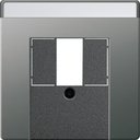 Gira E22 027620 Крышка розетки USB (USB/TAE, нержавеющая сталь)