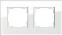 Gira Esprit 021212 Рамка 2-постовая (белое стекло)