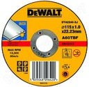 DeWALT DT42240-XJ Диск отрезной по нержавейке 115x1x22.2 мм (тип 1, плоский)