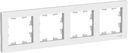 Schneider Electric AtlasDesign ATN000104 Рамка 4-постовая (белая)