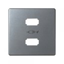 Simon 82 Detail 8201096-93 Крышка розетки USB (2хUSB, алюминий)