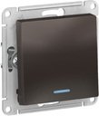 Schneider Electric AtlasDesign ATN000613 Выключатель одноклавишный (10 А, под рамку, подсветка, скрытая установка, мокко)