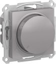 Schneider Electric AtlasDesign ATN000334 Светорегулятор поворотно-нажимной (315 Вт, R+C, под рамку, скрытая установка, алюминий)
