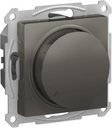 Schneider Electric AtlasDesign ATN000934 Светорегулятор поворотно-нажимной (315 Вт, R+C, под рамку, скрытая установка, сталь)
