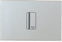 ABB Zenit 2CLA221410N1301 Выключатель для ключ-карты (16А, подсветка, с/у, серебро)