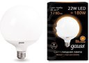 LED G125 E27 22W 3000K 1/24 светодиодная лампа