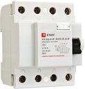 EKF elcb-4-40-30e-sim Устройство защитного отключения УЗО ВД-40 4P 40А/30мА (электронное) Basic