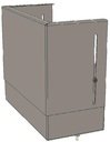 Цоколь верхний с компенсатором (260х300х150) Basic